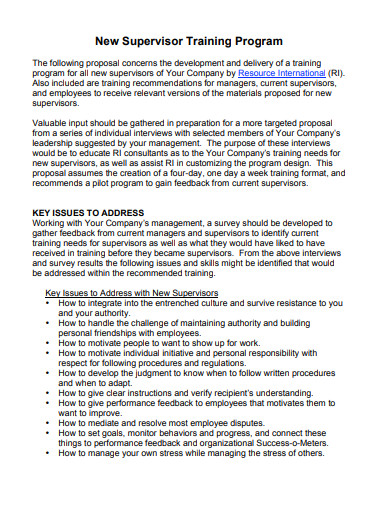 Free Training Program Proposal Template EOUA Blog