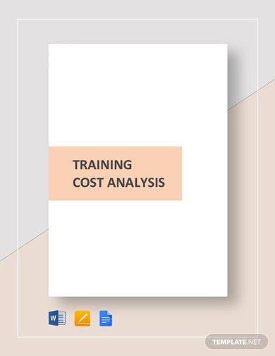 training cost analysis template