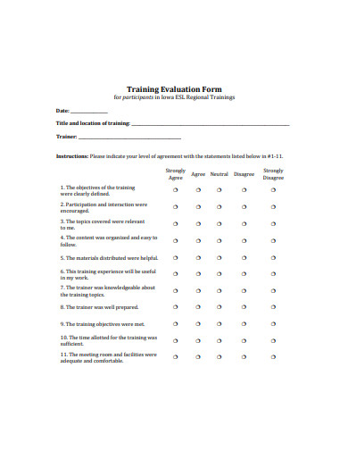 training evaluation form1