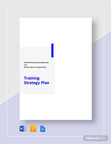 training strategy plan template