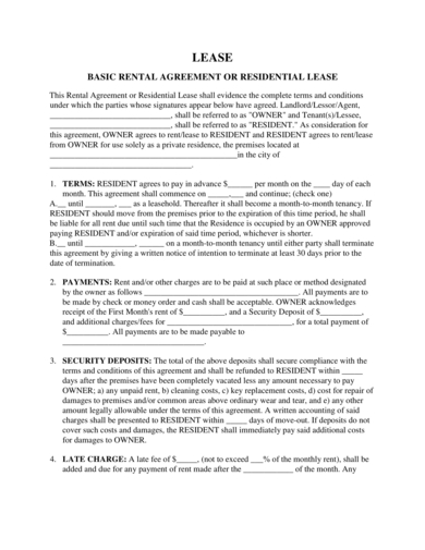 free 11 house rental agreement examples templates download now