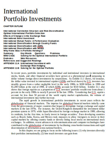 10 Investment Portfolio Examples To Download