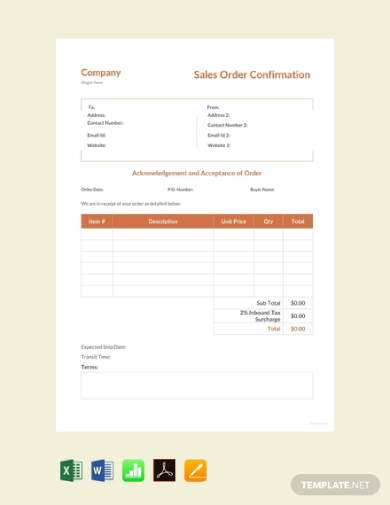 11+ Order Confirmation Email Templates