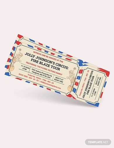 Circus Ticket Invitation