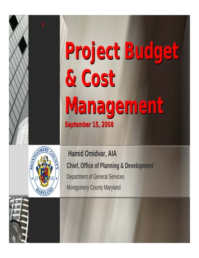 construction project and cost management