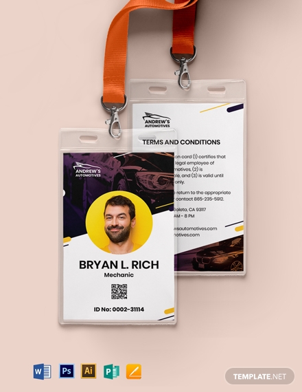 Creative ID Card Examples - 10+ [ Employee, Company, School ] | Examples