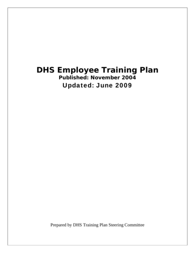 employee training plan 