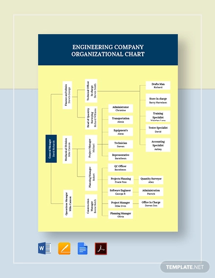 FREE 17+ Company Organizational Chart Examples & Templates [Download ...