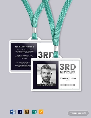 event id card format template