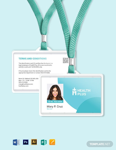 Healthcare ID Card Format