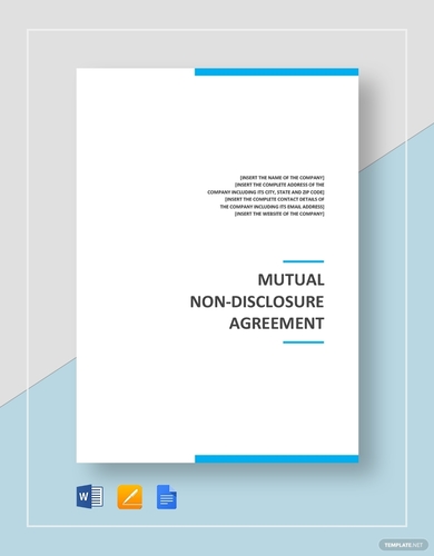 mutual non disclosure agreement