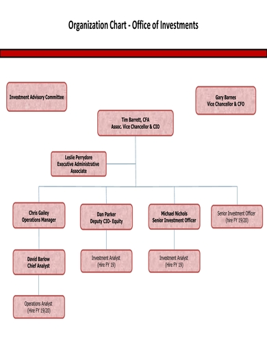 office of investments organization chart