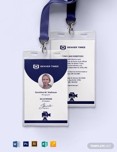Photographer ID Card - 10+ Examples, Illustrator, Word, Pages ...