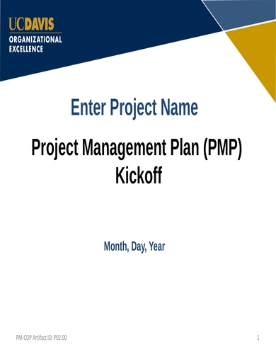 sample project management plan