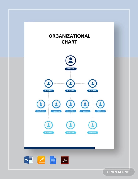 word organization chart template