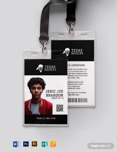 Simple Sports ID Card