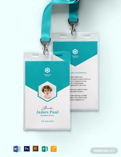 10 Vertical ID  Card  Examples Templates Download  Now 