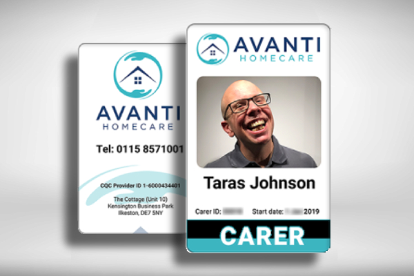 vertical home care id card