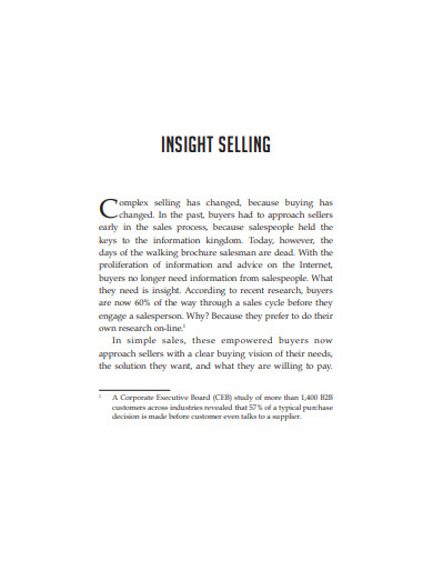 insight selling example