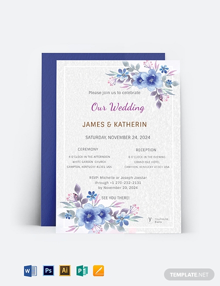 wedding invitation card template 31