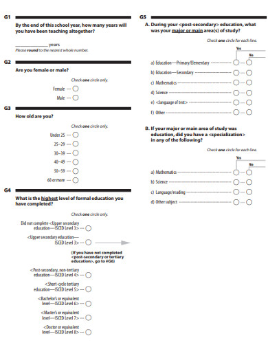 basic teacher appreciation questionnaire 