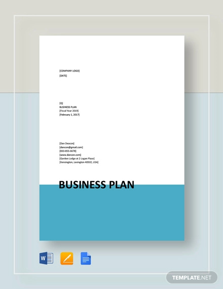business plan format template