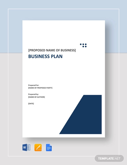 contoh format business plan