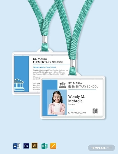 child id card template
