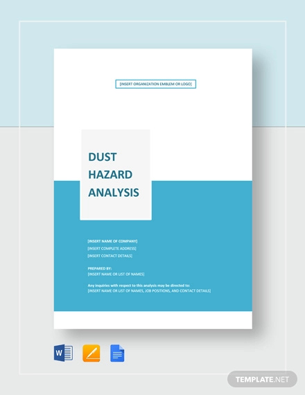 Dust Hazard Analysis Template