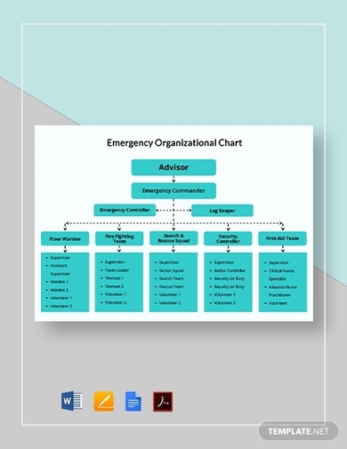 emergency organizational chart template