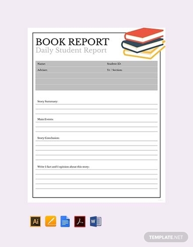 free book report template