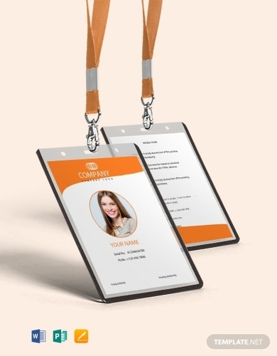 free professional id card template