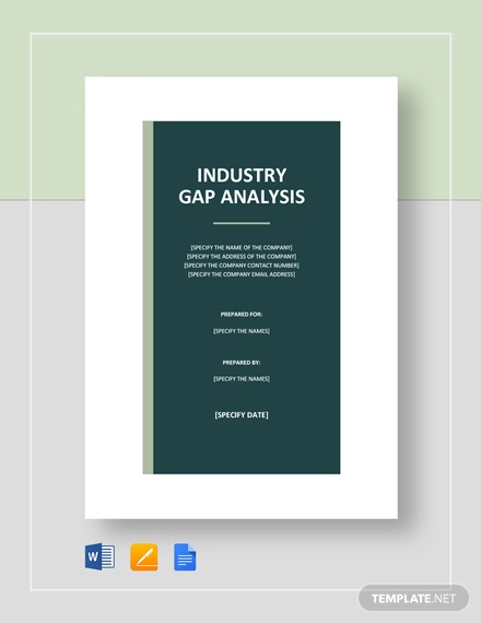 industry gap analysis template