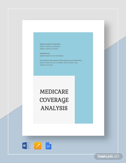 medicare coverage analysis template