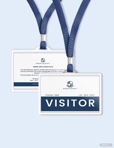 Visitor ID Card 7 Examples Format Pdf Examples