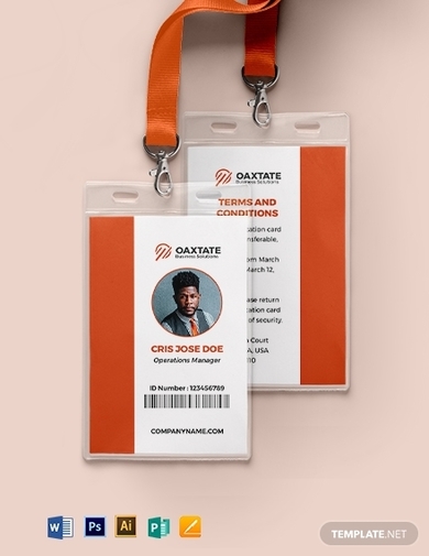 simple department id card template