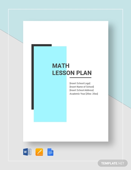 math lesson plan