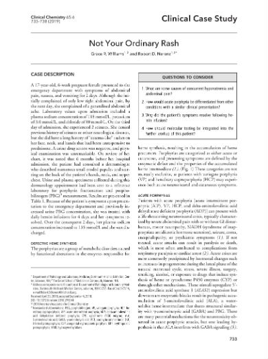 clinical case study report example