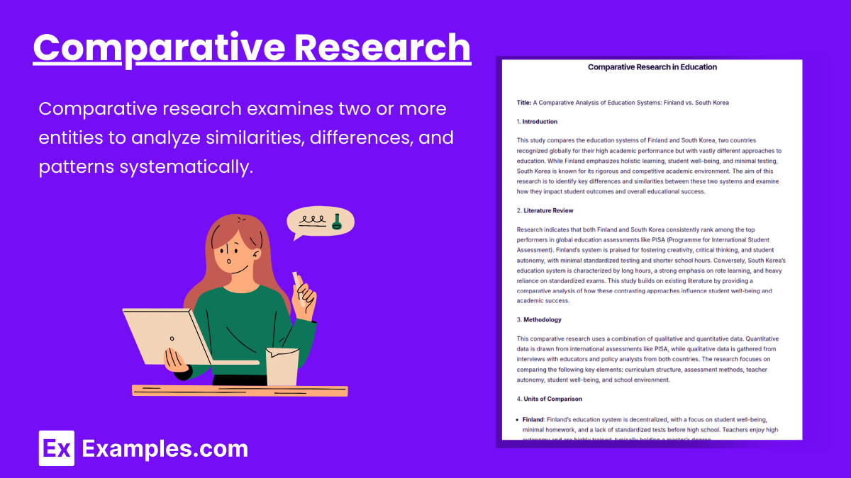 Comparative Research - 12+ Examples, Format, Types, How to design