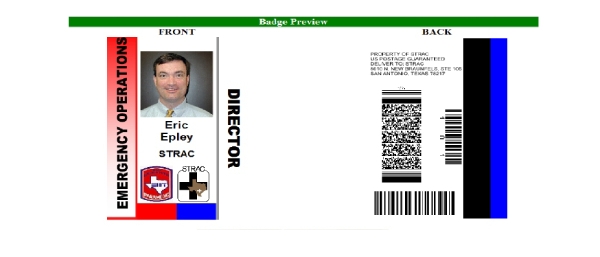 emergency operations id card example