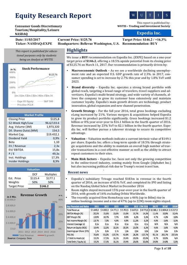 equity research report content