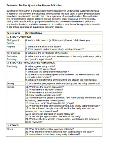 quantitative research examples grade 12