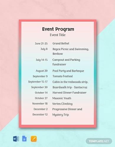 event program