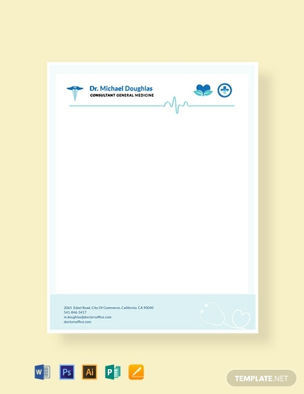 free doctor letterhead format 440x570 1
