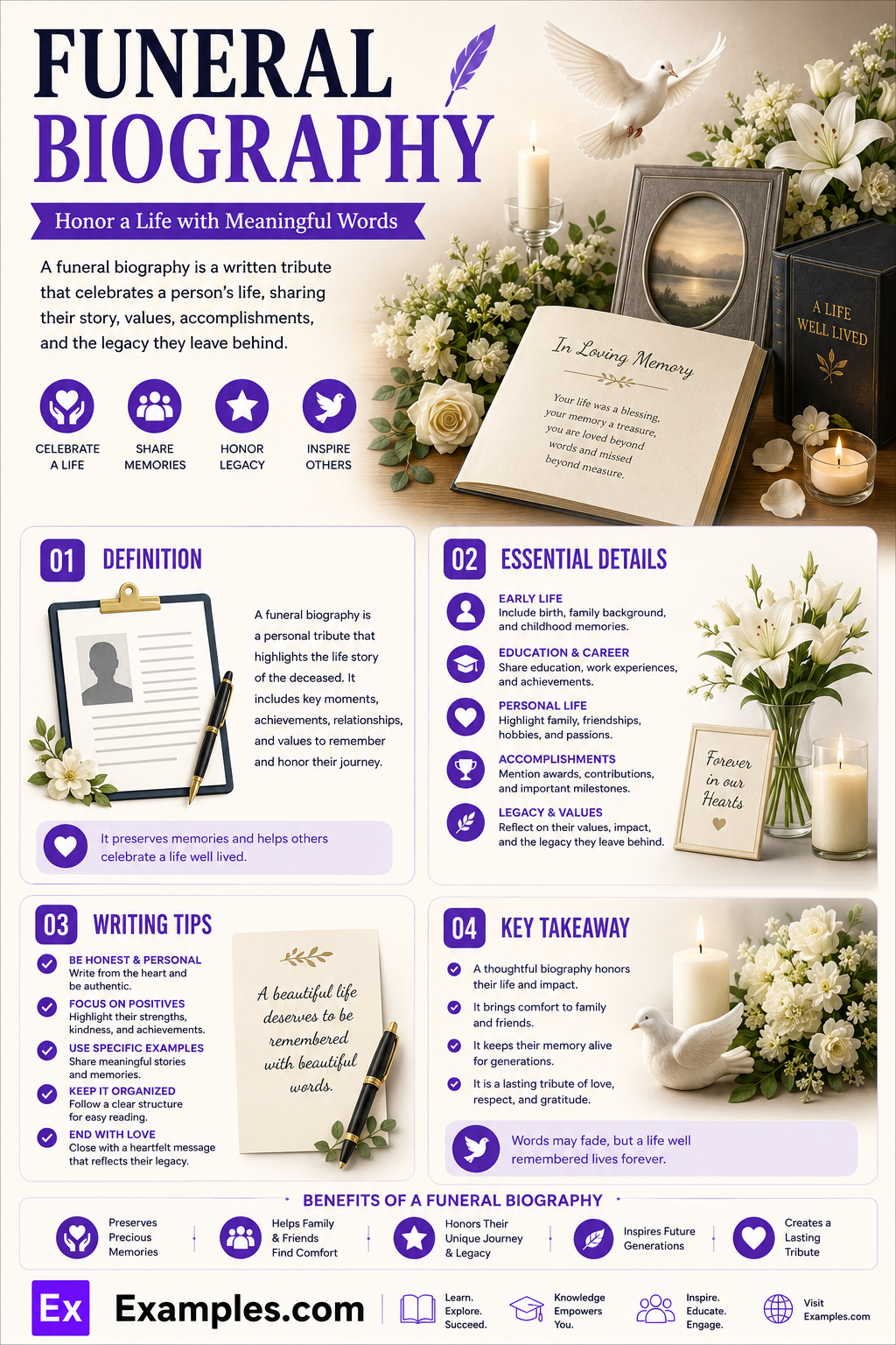 5+ Funeral Biography Examples to Download
