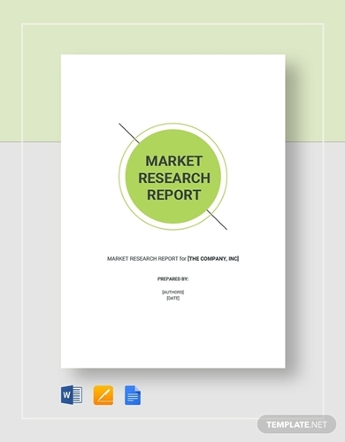 market research report template