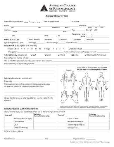 new patient history form 1