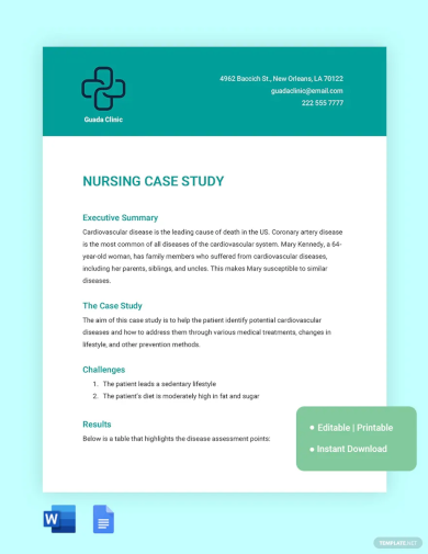 nursing case study health education