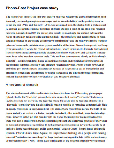 Project Case Study - 11+ Examples, Format, Pdf | Examples