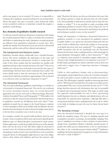 example of qualitative research format